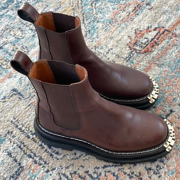 Sandro Marron Brown Suede Chelsea Boots Sandro | Shoes | Marron Fonce Chelsea Boots Brown Suede  main image 4